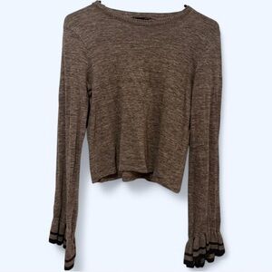 ZARA Women's Brown Knit Top